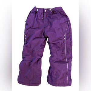 Little Girl's Snowpants Size 4.  Purple. SKU 12